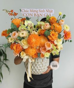 Lẵng hoa tươi
