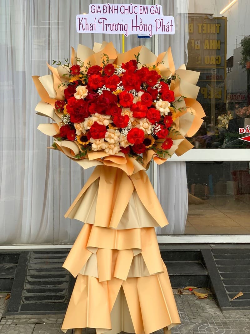 hoa mừng khai trương đẹp